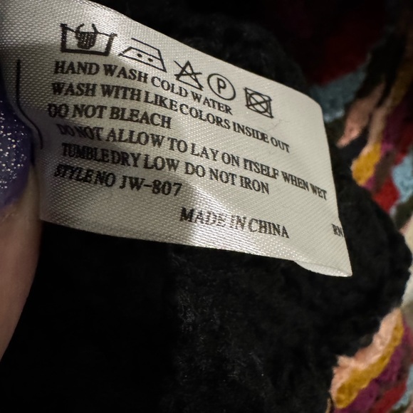 Colorful Patterned Women's Cardigan - Picture 4 of 4